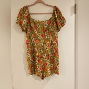 Floral Print Romper